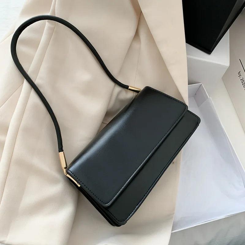 Women's PU Leather Shoulder Bag Lady Handbag Armpit Travel Hand Bag