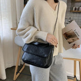 PU Leather Shoulder Phone Clutches Chain Crossbody Handbags