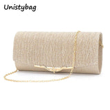 Unistybag Evening Bag Diamonds Chain Crossbody Bag Party Banquet Glitter