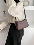 Women's Square Crossbody Shoulder Bag Pu Leather Top Handle Tote