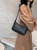 Women's Square Crossbody Shoulder Bag Pu Leather Top Handle Tote