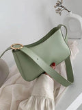 Women's Square Crossbody Shoulder Bag Pu Leather Top Handle Tote