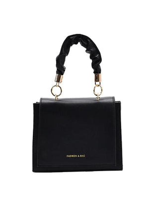 Women's Pu Leather Shoulder Crossbody Bag Square Handle Totes