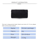 Glitter Flap Evening Bag Clutch Bridal Shoulder Prom Handbag