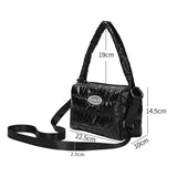 Soft Crossbody Bag Solid Space Cotton Women's Bag