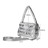 Soft Crossbody Bag Solid Space Cotton Women's Bag