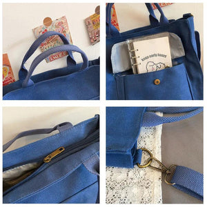 Canvas Women's Shopper Bag Tote Shoulder Bags Handbag