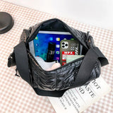 Down Feather Boston Shoulder Bags for Women Casual Tote Bag