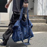 Denim Shoulder Bags For Women Casual Jeans Bags Women Handbags
