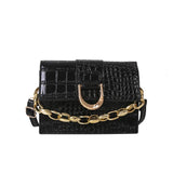 Crocodile Print Chain Handbag Shoulder Bag