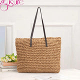 Straw Weave Beach Bags for Women Knitting Summer Holiday Large Capacity Handbags