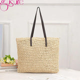 Straw Weave Beach Bags for Women Knitting Summer Holiday Large Capacity Handbags