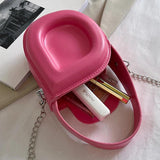 Mini Handbags Chain Crossbody Bags Green Pink Small Totes Party Clutch