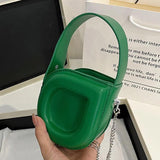 Mini Handbags Chain Crossbody Bags Green Pink Small Totes Party Clutch