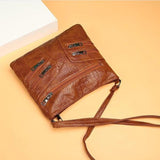 Women's Large Capacity Shoulder Bag Pu Leather Handbag Vintage Crossbody