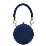 Retro Suede Ball Shoulder Bag Frosted Handbag