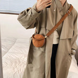 Retro Suede Ball Shoulder Bag Frosted Handbag