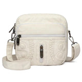 Soft PU Leather Women's Crossbody Bag Retro Shoulder Handbag