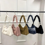 Women's Plush Fabric Axillary Bags Crossbody Bag Winter Female