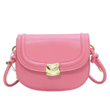 Solid Leather Crossbody Bag for Women Flap Messenger Bag Sac A Main