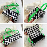 Neon Yellow Green Armpit Bag Wide Strap Handbag