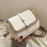 PU Leather Shoulder Crossbody Bags Women's Small Flap Handbag Female Armpit Bag