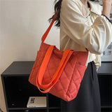 Large Capacity Canvas Ladies Shoulder Bag Multifunctional Handbag