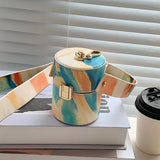 Retro Mini Bucket Bag Crossbody for Women Purse