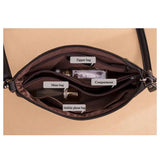 Crocodile Leather Shoulder Bag for Women
