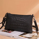 Crocodile Leather Shoulder Bag for Women