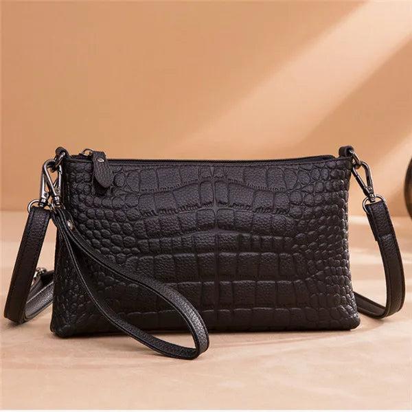 Crocodile Leather Shoulder Bag for Women