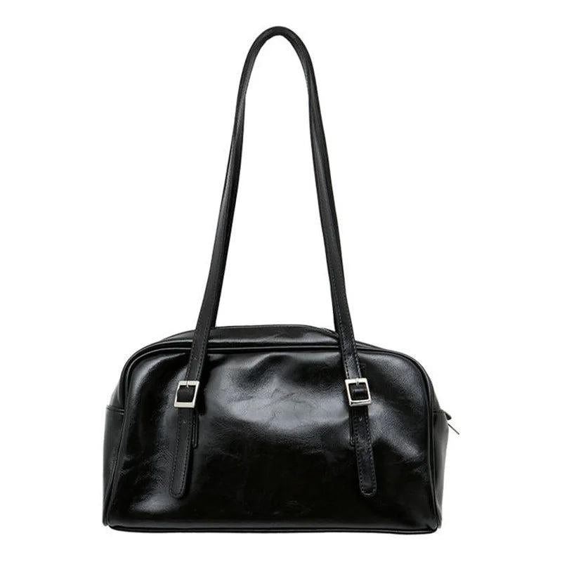 Green Women Shoulder Bags Pillow Handbags PU Leather Female Purse