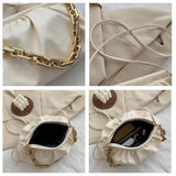 Geestock Holographic Shoulder Bag PU Leather Solid Summer Crossbody Handbag