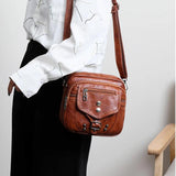 Geestock Small Square Bag Women Shoulder Bags Vintage Crossbody Messenger