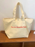 Casual Canvas Tote Bag for Women Large Capacity Shopper