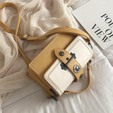 Women's Rivet Shoulder Tote Bag High PU Leather