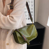 Vintage Shoulder Bag Female PU Leather Crossbody Bag