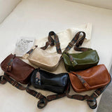 Vintage Style Shoulder Bag for Women PU Leather Small Square Bag Spring