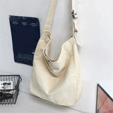 Minimalist Style Shoulder Bags Unisex Crossbody Bags Canvas Messenger Bags