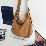 Minimalist Style Shoulder Bags Unisex Crossbody Bags Canvas Messenger Bags