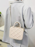 Lingge Top Handle Women's Handbags Female Crossbody Bags