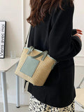 Summer Straw Weaving Beach Handbags for Women Shoulder Crossbody Bags
