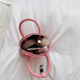 Mini PU Leather Shoulder Bag for Women Small Totes Bag