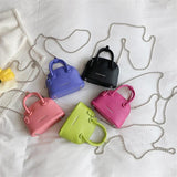 Mini PU Leather Shoulder Bag for Women Small Totes Bag
