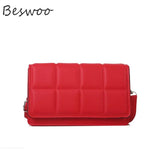 Plaid Women's Bag Vintage Crossbody Square Purses Shoulder Bag