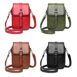 Women's Soft Leather Phone Crossbody Purse Handbag