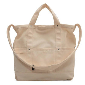 Canvas Women's Shoulder Bags Solid Messenger Tote Handbags