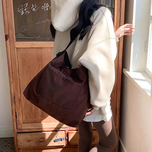 One Shoulder Portable Nylon Cloth Bag Women Large Capacity