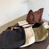 One Shoulder Portable Nylon Cloth Bag Women Large Capacity
