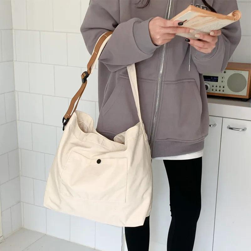 One Shoulder Portable Nylon Cloth Bag Women Large Capacity